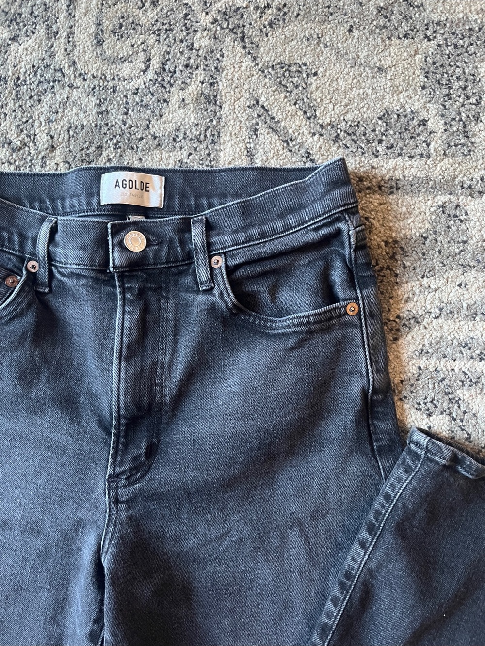 Agolde Black Harper Jeans - Picture 3 of 7